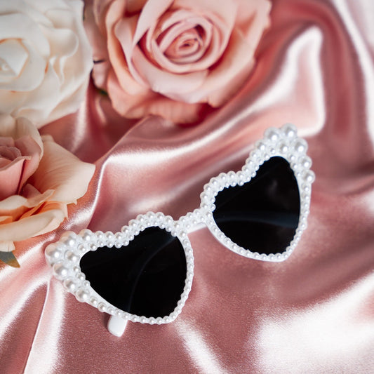 Heart Sunglasses Pearl Bride